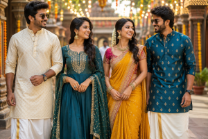పండుగ రోజున కొత్త ఫ్యాషన్...